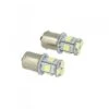 24V Lampada Led Canbus BA15S G18,5 R5W Bianco Per Camion Bus Barca Piedi Dritti 8 Smd 5050