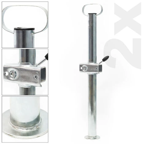 Set Per Rimorchio E Roulotte Di 10 Pezzi Con Ruotino Di Supporto Per Carichi Fino A 150 Kg 5 Set Per Rimorchio E Roulotte Di 10 Pezzi Con Ruotino Di Supporto Per Carichi Fino A 150 Kg - immagine 3