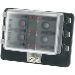 TRU COMPONENTS 1588004 TC-R3-76-01-3L106 Portafusibile Automotive Con Indicatore Di Stato Adatto Per Fusibile A Lama St