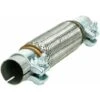 Tubo Flessibile Di Scarico In Acciaio Inox Universale 45 X 200 Mm Con 2 Morsetti