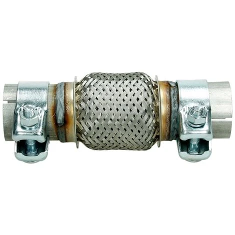 Tubo Flessibile Di Scarico In Acciaio Inox Universale 50x100 Mm Con 2 Morsetti 4 Tubo Flessibile Di Scarico In Acciaio Inox Universale 50x100 Mm Con 2 Morsetti - immagine 2