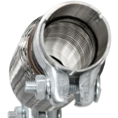 Tubo Flessibile Di Scarico In Acciaio Inox Universale 50x100 Mm Con 2 Morsetti 6 Tubo Flessibile Di Scarico In Acciaio Inox Universale 50x100 Mm Con 2 Morsetti - immagine 4