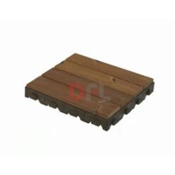 Pavimentazione Per Esterno - Piastrelle Giardino In Pino Svedese Cm 40x40x5,8h