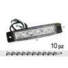 10 Pezzi Fanali Laterali Led 24V 12V Colore Bianco Freddo Per Luce Ingombro Cortesia Targa Cupola Cappa Camion Rimorchio Caravan Furgone -Offerta economica Michelin 19093123 1