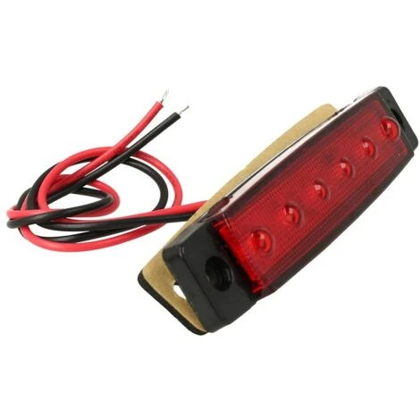 10 Pezzi Fanali Laterali Led 24V 12V Colore Rosso Per Luce Ingombro Cortesia Targa Cupola Cappa Camion Rimorchio Caravan Furgone 4 10 Pezzi Fanali Laterali Led 24V 12V Colore Rosso Per Luce Ingombro Cortesia Targa Cupola Cappa Camion Rimorchio Caravan Furgone - immagine 2