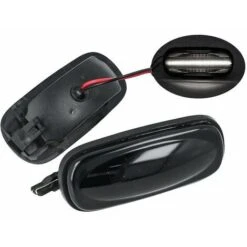 Kit Freccia Laterale A Led Side Marker Lente Nero Fume Luce Bianco Per Land Rover Discovery 2 Freelander 1 OEM XGB100310L