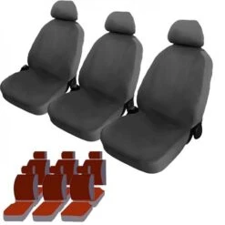 SET COPRISEDILI COMPATIBILI PER AUTO MULTIPLA 6 POSTI MADE IN ITALY FODERE IN POLICOTONE GRIGIO