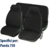 SET COPRISEDILI COMPATIBILI PER AUTO PANDA 750 MADE IN ITALY FODERE COLORE UNICO SENZA LOGO NERO