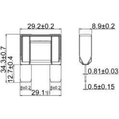 TRU COMPONENTS 8551228 Maxi Fusibile Piatto 20 A Giallo 1 Pz. -Offerta economica Michelin 25471692 2