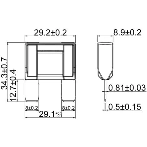 TRU COMPONENTS 8551248 Maxi Fusibile Piatto 80 A Grigio 1 Pz. 4 TRU COMPONENTS 8551248 Maxi Fusibile Piatto 80 A Grigio 1 Pz. - immagine 2