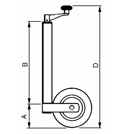 Ruota Di Fantino Leggera Ruota Fissa ø 60 Mm 4 Ruota Di Fantino Leggera Ruota Fissa ø 60 Mm - immagine 2