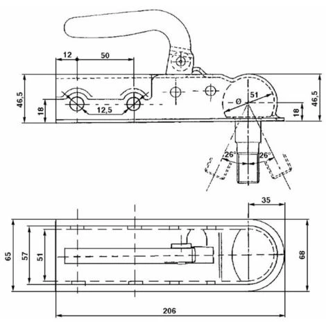 Testata Per Giunto A Sfera ø 50 - Timone ø 50 4 Testata Per Giunto A Sfera ø 50 - Timone ø 50 - immagine 2
