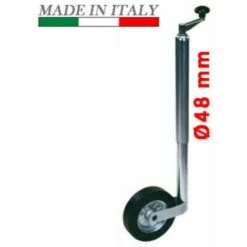 RUOTA RUOTINO DI SOLLEVAMENTO CARRELLO APPENDICE RIMORCHIO SERVOTIMONE (29204/4)