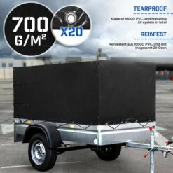 Nova Telo Nero Da Rimorchio 20 Occhielli Corde E 4 Cinghie Impermeabile Da Copertura -Offerta economica Michelin 29543122 4