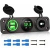 Presa Di Ricarica 3-in-1, Presa Di Ricarica Doppia Per Auto 12V Presa Di Ricarica Per Auto 12V, Voltmetro Digitale LED E Adattatore Splitter Per Accendisigari - Verde -Offerta economica Michelin 30853628 1