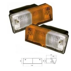 FARO FANALE ANTERIORE TRATTORE FIAT SX + DX 5124109 5124111 4999859 (20367/1)