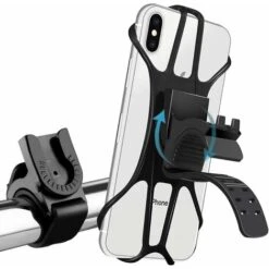 Porta Cellulare Per Bicicletta - Porta Cellulare Per Moto - Rotazione A 360 ° - Antivibrazioni - Regolabile - Per Tutti I Dispositivi Da 4,0 A 7 "