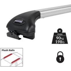 Menabo Barre Universali Da Tetto Auto Flush Rails Menabò Ariete Silver -Offerta economica Michelin 33228773 3