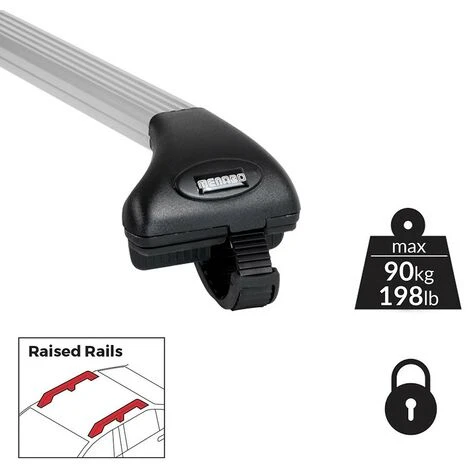 Menabo Barre Universali Da Tetto Auto Raised Rails Menabò Ariete Silver 5 Menabo Barre Universali Da Tetto Auto Raised Rails Menabò Ariete Silver - immagine 3