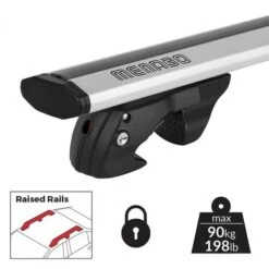 Menabo Barre Da Tetto Auto Universali Raised Rails Menabò Jackson Silver -Offerta economica Michelin 33566224 3