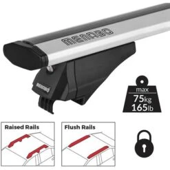Menabo Barre Universali Da Tetto Auto Flush/raised Rails Menabò Leopard Silver -Offerta economica Michelin 33566235 3