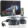 Coppia Lampadine H4 LED, Fari Di Ricambio Auto Lampade 10000LM 12V 6000K Bianco -Offerta economica Michelin 34048252 1
