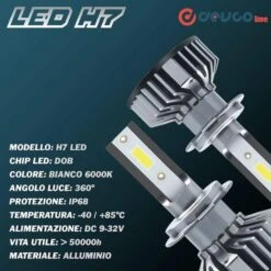 Lampadine H7 LED, Kit Fari Auto Bianco 10000LM 12V 6000K - DEVCOline AR FL 00H7 -Offerta economica Michelin 35066320 4