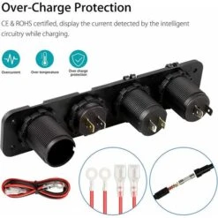 SOEKAVIA Pannello Di Controllo Marino 4 In 1, Doppio Caricatore USB 12 V 4.2 A, Presa E Voltmetro LED E Accendisigari -Offerta economica Michelin 35905397 4