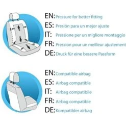 COPRISEDILI COMPATIBILI VITARA FODERE AUTO COPRI SEDILI NERO - GRIGIO SCURO -Offerta economica Michelin 36747327 3