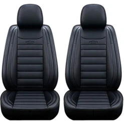 Coprisedili Per Auto Universali A 5 Posti Coprisedili Per Sedili In Pelle PU Deluxe Set Completo Nero -Offerta economica Michelin 37416018 5