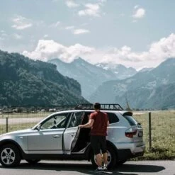 GOPLUS Portapacchi Tetto Auto Universale Portabagagli Auto In Metallo, Bagagliaio Tetto Cestello Nero 120x98x16,5 Cm -Offerta economica Michelin 42003309 3