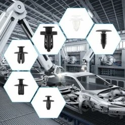 SOEKAVIA Clip Di Fissaggio Per Auto 100 Pezzi, Clip Per Rivetti In Plastica Per Auto Clip Di Fissaggio Per Auto E Strumenti Di Smontaggio Per Auto 4 Pezzi Con Estrattore Di Fissaggio 1 Pz -Offerta economica Michelin 44261683 2