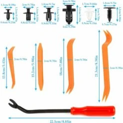 SOEKAVIA Clip Di Fissaggio Per Auto 100 Pezzi, Clip Per Rivetti In Plastica Per Auto Clip Di Fissaggio Per Auto E Strumenti Di Smontaggio Per Auto 4 Pezzi Con Estrattore Di Fissaggio 1 Pz -Offerta economica Michelin 44261683 3