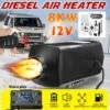 Riscaldatore Per Auto Riscaldatore Ad Aria Diesel Invernale Ventole Per Camper Con Interruttore Di Comando A Distanza Silenziatore (12V 8KW)