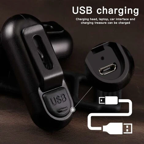 Luci Per Bici A LED Ricaricabili Con Porta USB, Luce Per Bici Anteriore E Posteriore, Super Luminosa, Luce A LED, Sicurezza Stradale E Luce Notturna, Set 6 Luci Per Bici A LED Ricaricabili Con Porta USB, Luce Per Bici Anteriore E Posteriore, Super Luminosa, Luce A LED, Sicurezza Stradale E Luce Notturna, Set - immagine 4