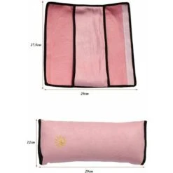 2Pcs Seggiolino Per Bambini Cintura Di Sicurezza Per Bambini Cintura Di Sicurezza Per Auto Cuscino Per Auto Lavabile E Pratica Cintura Di Sicurezza Rimovibile (grigio E Rosa) -Offerta economica Michelin 52012468 3