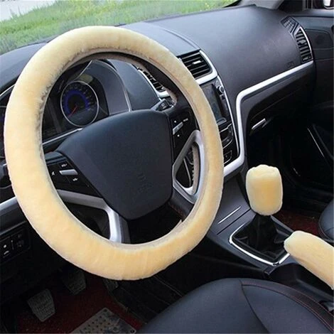 Coprivolante In Peluche, Coprivolante Invernale, Coprifreno A Mano E Coprivolante, Coprivolante Universale Per Auto Coprivolante Telescopico In Peluche Coprivolante Per Accessori Auto, Beige 3 Coprivolante In Peluche, Coprivolante Invernale, Coprifreno A Mano E Coprivolante, Coprivolante Universale Per Auto Coprivolante Telescopico In Peluche Coprivolante Per Accessori Auto, Beige