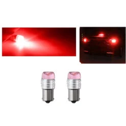 Coppia Lampadine Auto 3 LED SMD 1156 Luce Rossa 1.5W Lampadina Stop 12V CA-02744 -Offerta economica Michelin 53508702 3