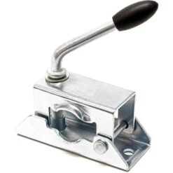 WilTec Morsetto A Fascia Ø 35 Mm Per Ruotino Di Supporto Roulotte Rimorchio
