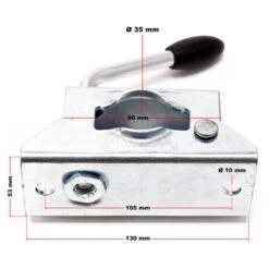 WilTec Morsetto A Fascia Ø 35 Mm Per Ruotino Di Supporto Roulotte Rimorchio -Offerta economica Michelin 5403233 4