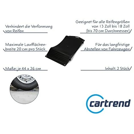 Cartrend 10169 Set Di 2 Protezioni Per Pneumatici Per Roulotte, Camper, Rimorchi, Carrelli Pieghevoli O Auto D'Epoca 4 Cartrend 10169 Set Di 2 Protezioni Per Pneumatici Per Roulotte, Camper, Rimorchi, Carrelli Pieghevoli O Auto D'Epoca - immagine 2