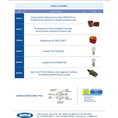Kit Luci 12V Con Cablaggio 7,5m+2,5m 4 Kit Luci 12V Con Cablaggio 7,5m+2,5m - immagine 2