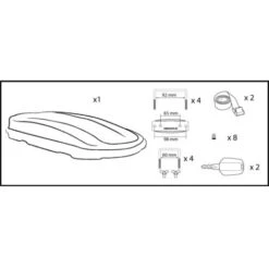Box 530, Box Tetto In Abs, 530 Litri - Nero Lucido N60022 -Offerta economica Michelin 58969545 3