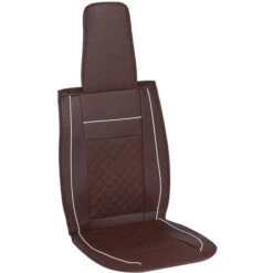 Coprisedile Auto Universale 5D In Pelle PU Interni Auto Sedile Anteriore Posteriore Coprisedili Completi Per Camion SUV Van Marrone -Offerta economica Michelin 58972345 4