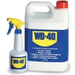 WD-40 Multifunzione Lubrifica, Elimina Cigolii, Sblocca Latta Da 5 Lt + Dosatore