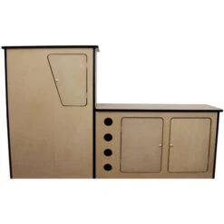 MDF Camper Interno Campervan MDF Armadio Credenza Camper MDF Pod VW T4 LHD Transporter Cucina Camper MDF Credenza Camper Armadio Camper – Credenza A Sinistra