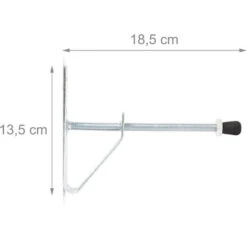 48x Porta Pneumatici E Gomme Auto, Da Parete, Supporti Cerchioni Larghi 185, Ruote Complete, Argentato -Offerta economica Michelin 68588350 3