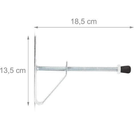 16x Porta Pneumatici E Gomme Auto, Da Parete, Supporti Cerchioni Larghi 185, Ruote Complete, Argentato 5 16x Porta Pneumatici E Gomme Auto, Da Parete, Supporti Cerchioni Larghi 185, Ruote Complete, Argentato - immagine 3