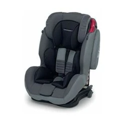 Foppapedretti Isodinamyk Seggiolino Auto ISOFIX Gruppo 1/2/3 (9-36kg), Per Bambini Da 9 Mesi Fino A 12 Anni, Grigio