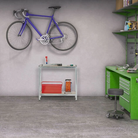 Relaxdays Scaffale In Acciaio, HxLxP 180x100x30 Cm, 5 Ripiani Ad Alta Portata 1250 Kg, Per Garage E Cantina, Argentato 4 Relaxdays Scaffale In Acciaio, HxLxP 180x100x30 Cm, 5 Ripiani Ad Alta Portata 1250 Kg, Per Garage E Cantina, Argentato - immagine 2